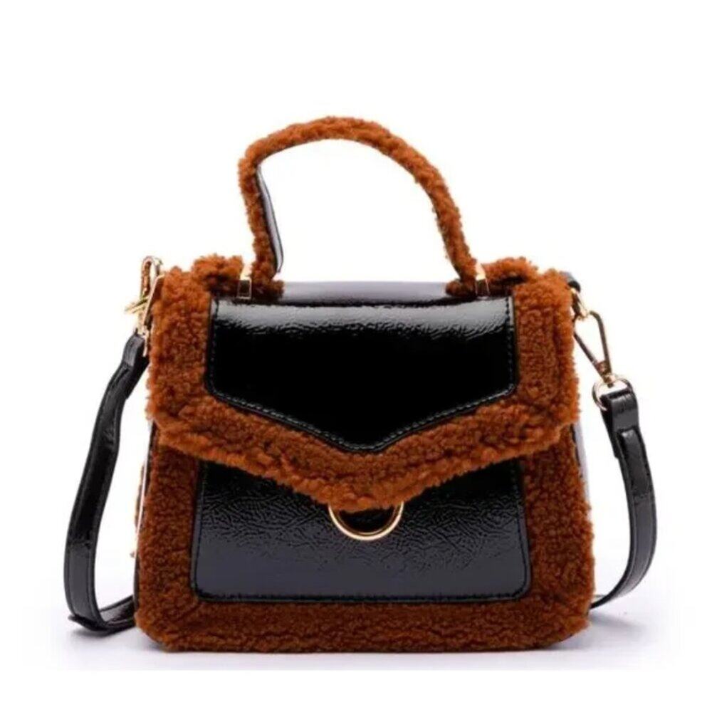 Skinnydip Aerin Mini Fur Trim Bag - Picture 2 of 6